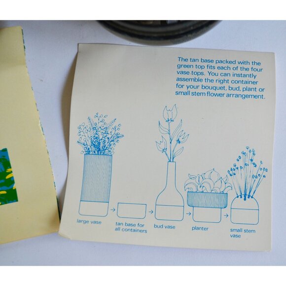 Amoco Four to One Plastic Vase Set In Original Box with Instructions - Picture 3 of 7